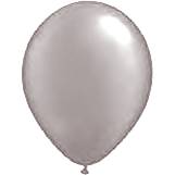100 Ct. Aurora 12\" Metallic Silver Balloons