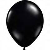 25 Count Aurora 17\" Jet Black Balloons