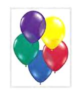 72 Count Aurora 17\" Crystal Asst. Balloons