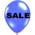 72 Ct. 17" Blue Balloons Printed SALE
