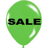 72 Ct. 17" Green Balloons Printed SALE
