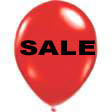 72 Ct. 17" Red Balloons Printed SALE